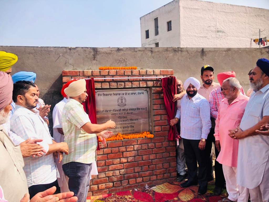 MLA Kulwant Singh kickstarts construction of new roads in Mohali